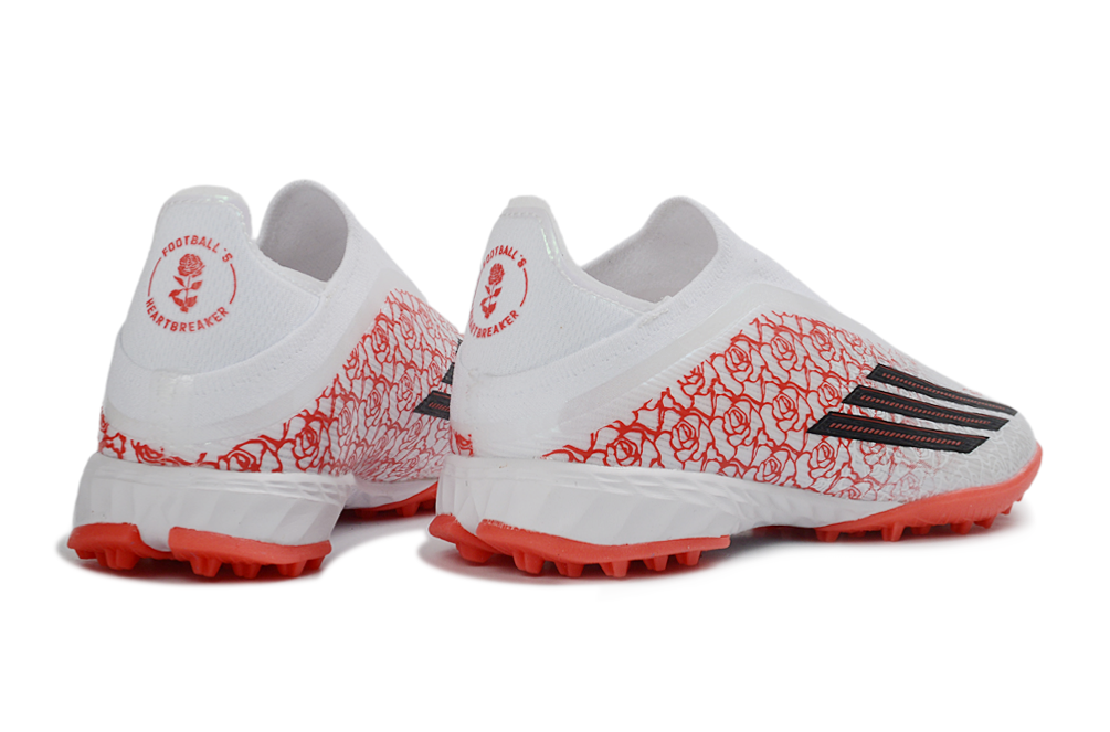 adidas F50 Laceless TF Lamine Yamal - Footwear White/Core Black/Lucid Red Kids