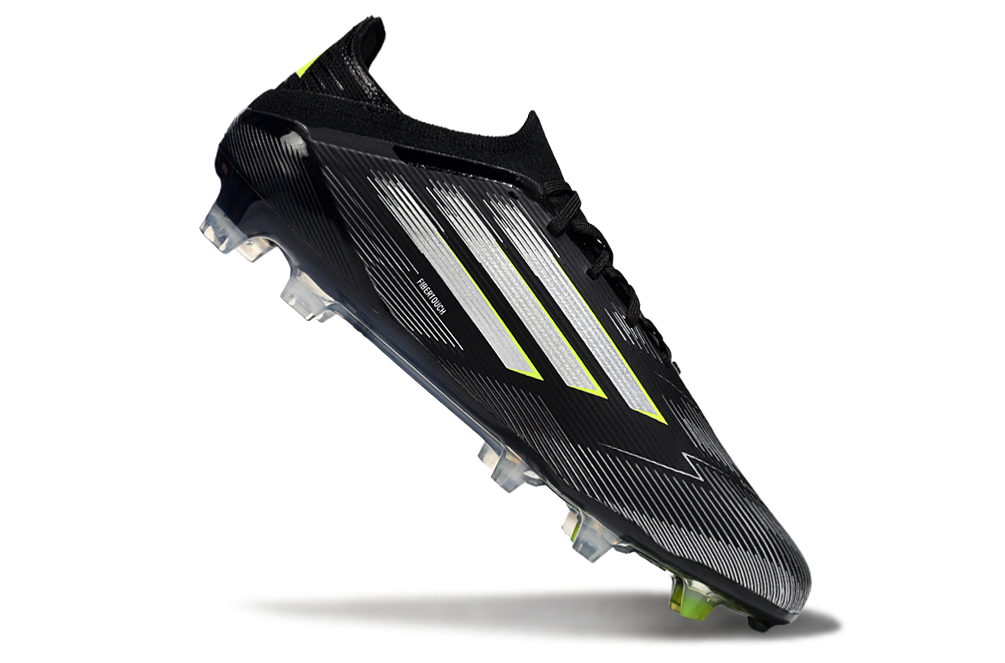 adidas F50  FG Electric Stealth - Core Black/Iron Metal/Lucid Lemon