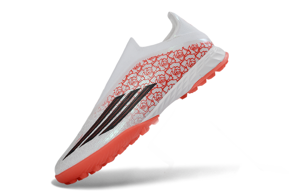 adidas F50  Laceless TF Lamine Yamal - Footwear White/Core Black/Lucid Red Kids