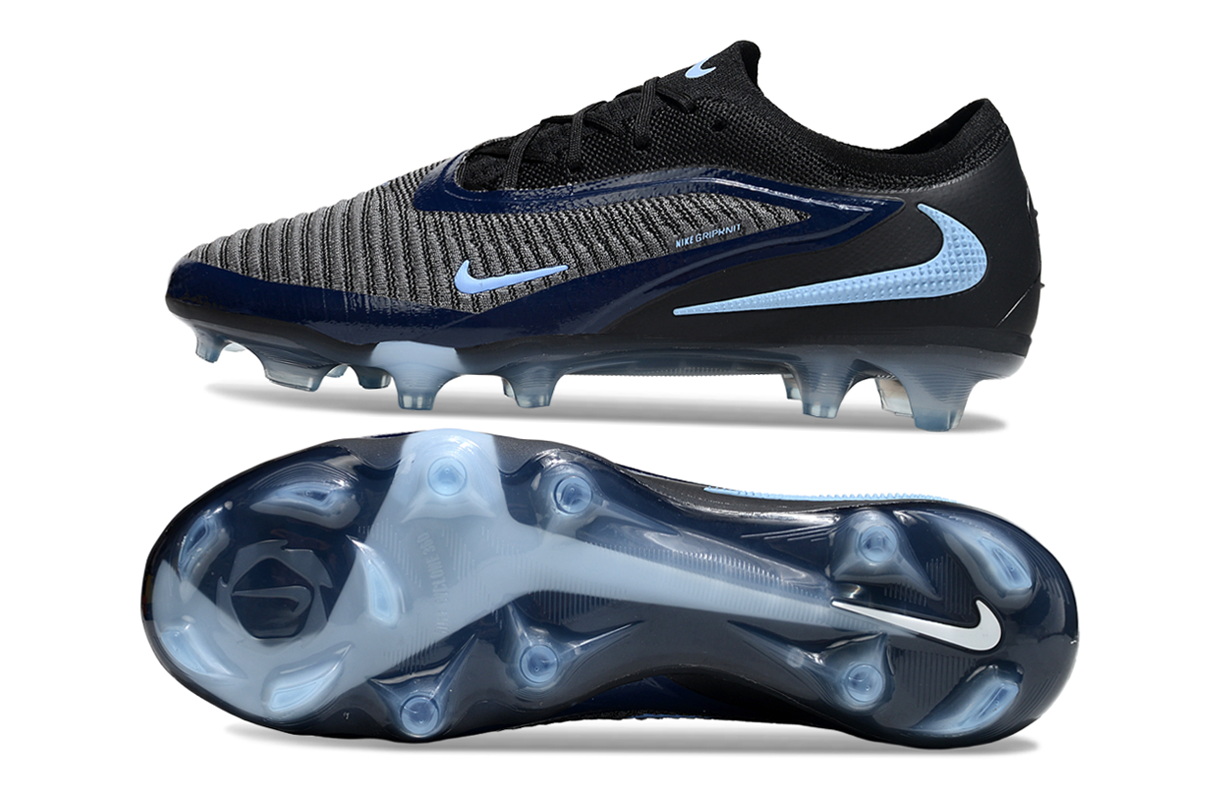 Nike Phantom 6  Low Cut FG Shadow - Black/Ice Blue