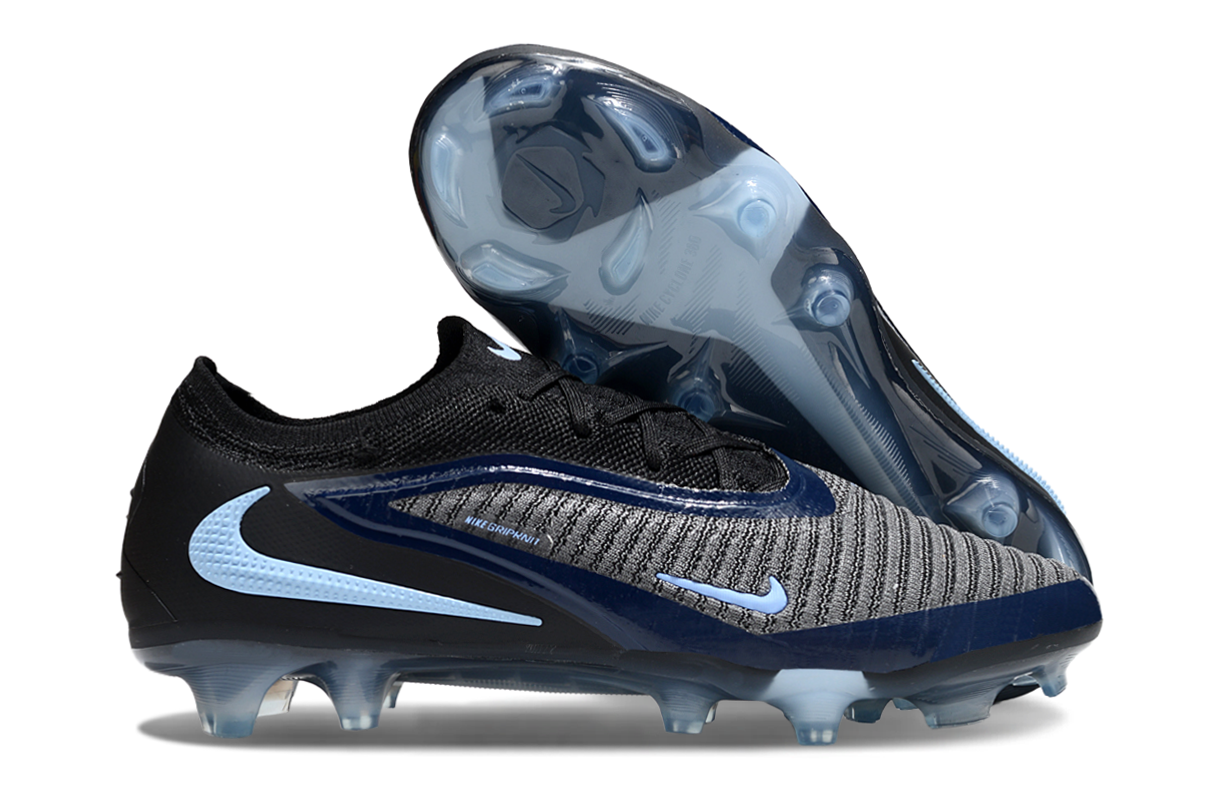Nike Phantom 6  Low Cut FG Shadow - Black/Ice Blue