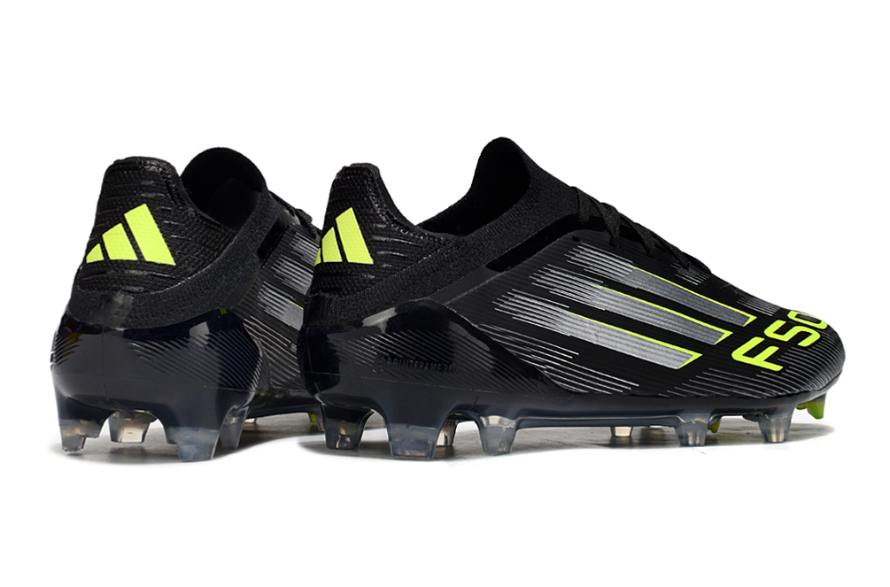 adidas F50  FG Electric Stealth - Core Black/Iron Metal/Lucid Lemon