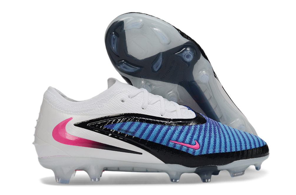 Nike Phantom 6 Low Cut FG Attack - Racer Blue/Pink Blast/White