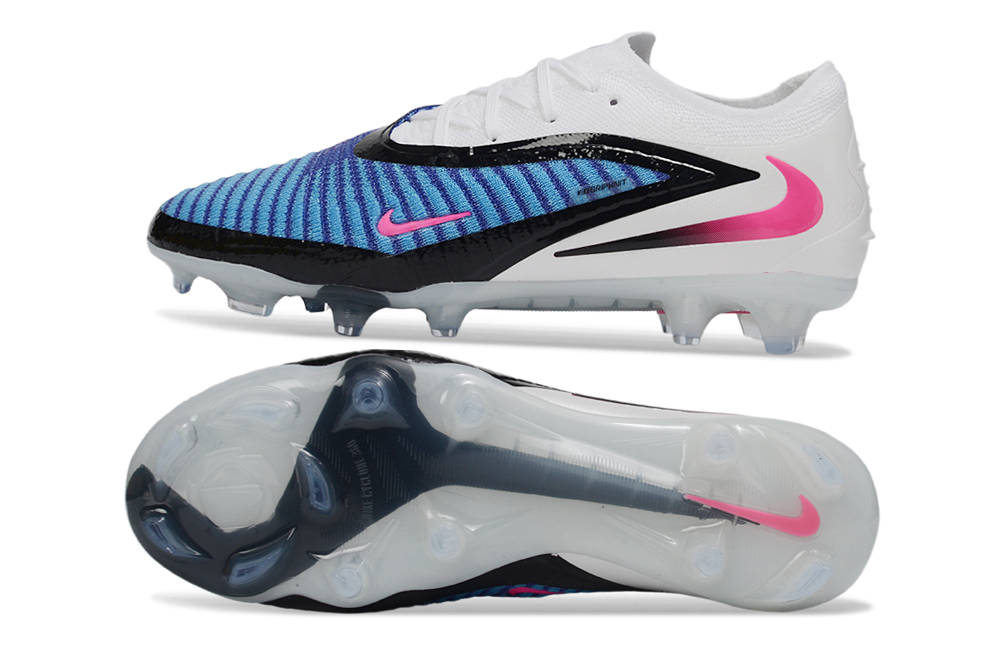 Nike Phantom 6 Low Cut FG Attack - Racer Blue/Pink Blast/White