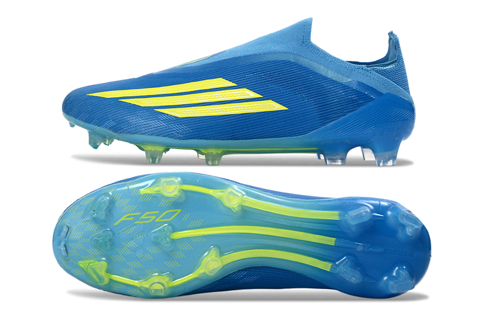 adidas F50  Laceless FG Ice Cold Precision - Lucid Ray Blue/Solar Yellow/Light Utility Aqua