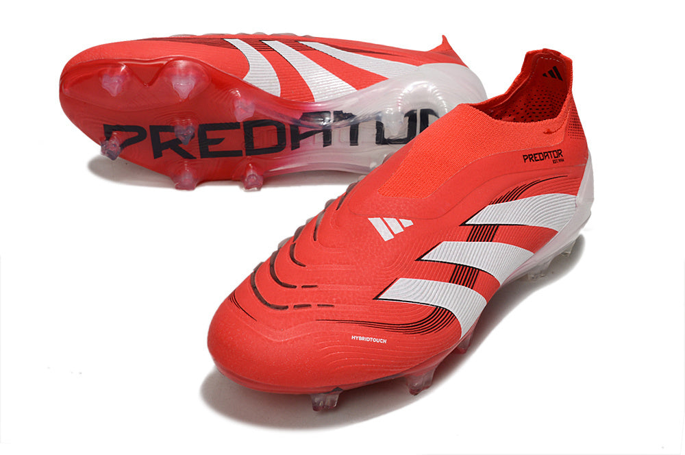 adidas Predator Laceless FG Pure Victory - Lucid Red/Footwear White/Core Black