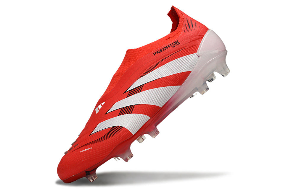 adidas Predator Laceless FG Pure Victory - Lucid Red/Footwear White/Core Black