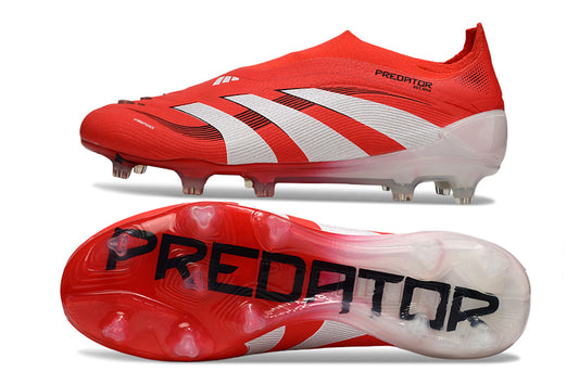 adidas Predator Laceless FG Pure Victory - Lucid Red/Footwear White/Core Black