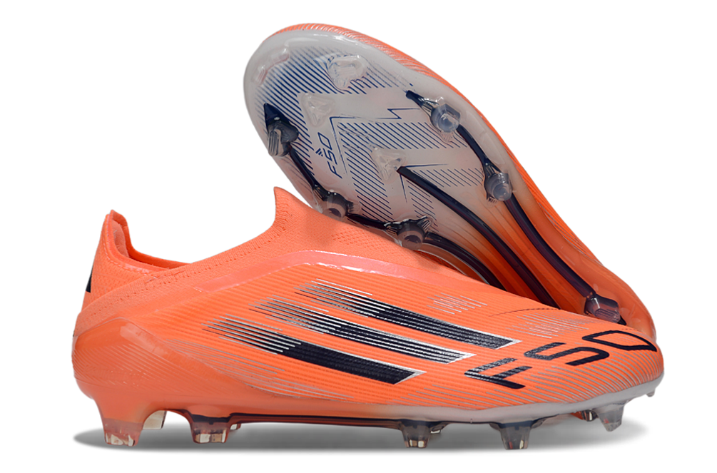 adidas F50 Laceless AG Coral Blaze - Beam Orange/Lucid Blue/Footwear White