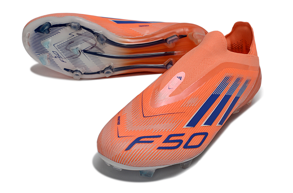 adidas F50 Laceless AG Coral Blaze - Beam Orange/Lucid Blue/Footwear White