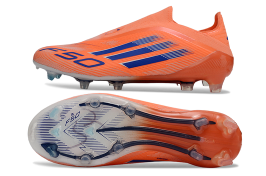 adidas F50 Laceless AG Coral Blaze - Beam Orange/Lucid Blue/Footwear White