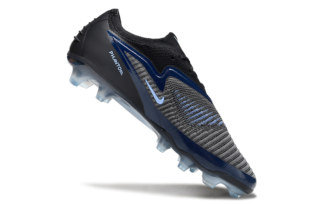 Nike Phantom 6  Low Cut FG Shadow - Black/Ice Blue