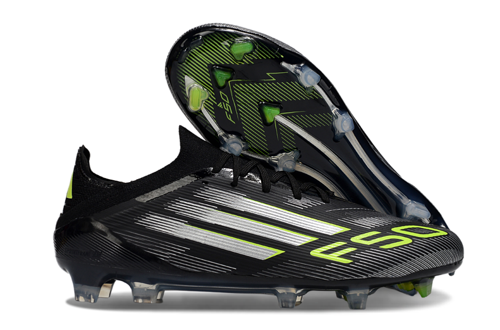 adidas F50  FG Electric Stealth - Core Black/Iron Metal/Lucid Lemon