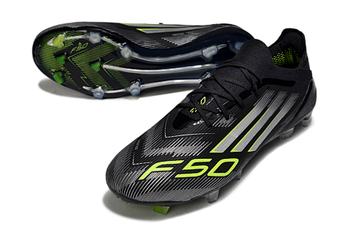 adidas F50  FG Electric Stealth - Core Black/Iron Metal/Lucid Lemon