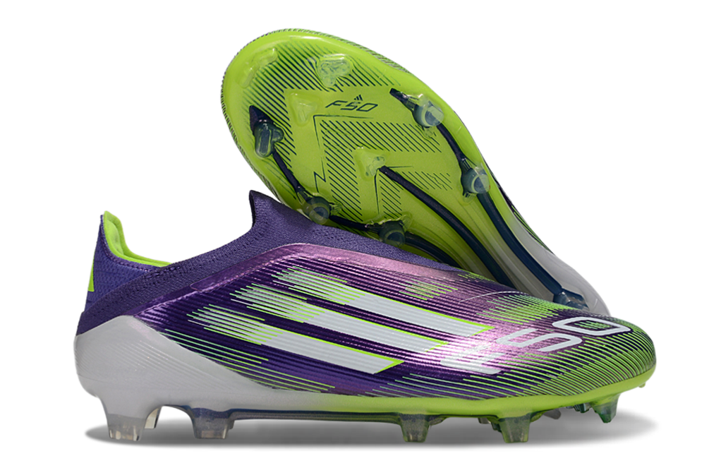 adidas F50 Laceless FG Radiant Blaze - Purple Rush/Footwear White/Lucid Lemon